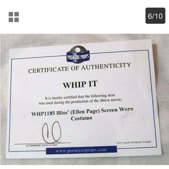 Sweater vest from the movie Juno,worn by Ellen/Elliot Page.Impeccable condition. - Picture 3 of 9